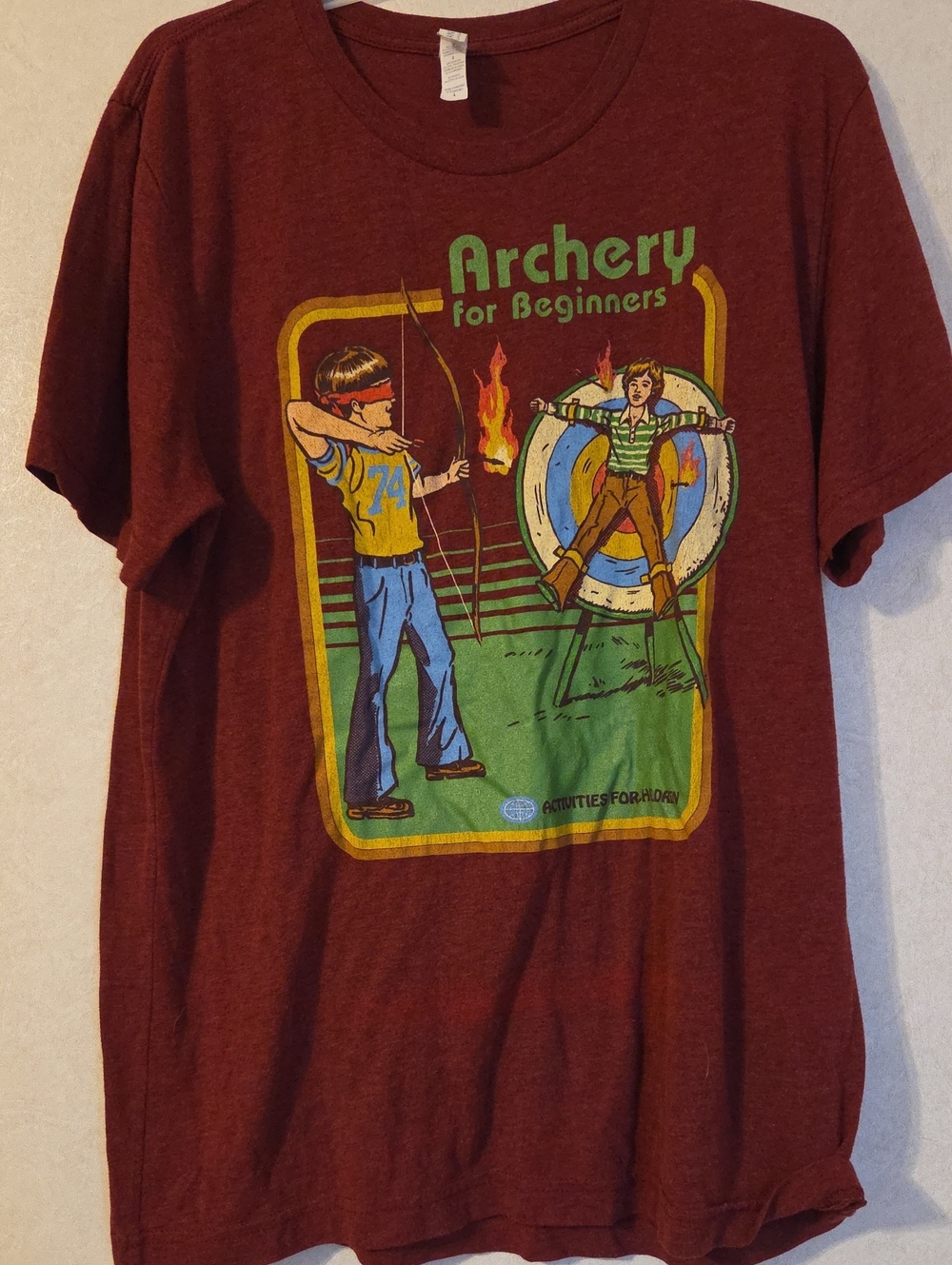 Archery for Beginners Graphic Tee - Maroon